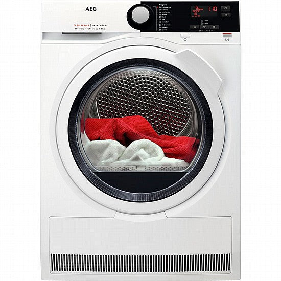 מייבש כביסה 8 קילו AEG T7DBE48W דירוג A++